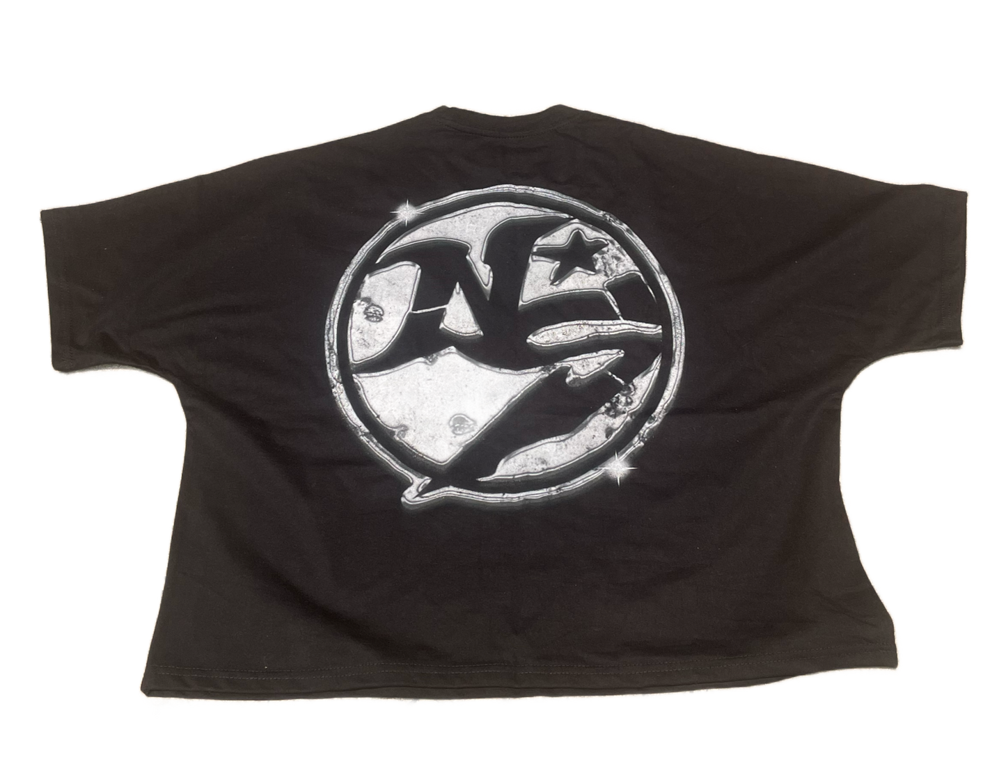 "Money Don't Make Me Mad" Cropped T-Shirt (Black)
