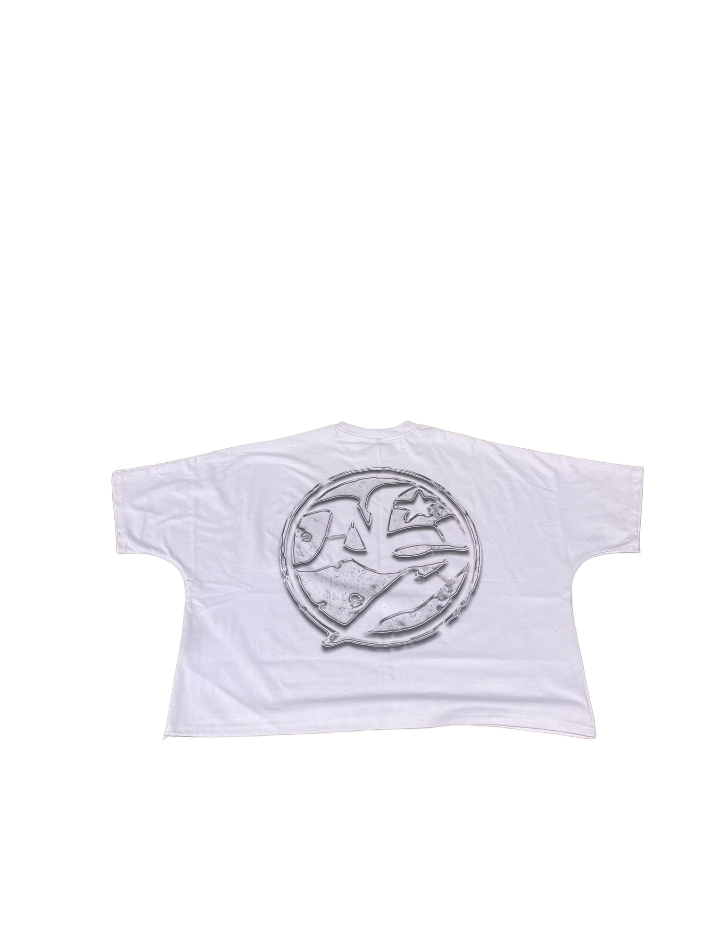 "Money Don't Make Me Mad" Cropped T-Shirt (White)